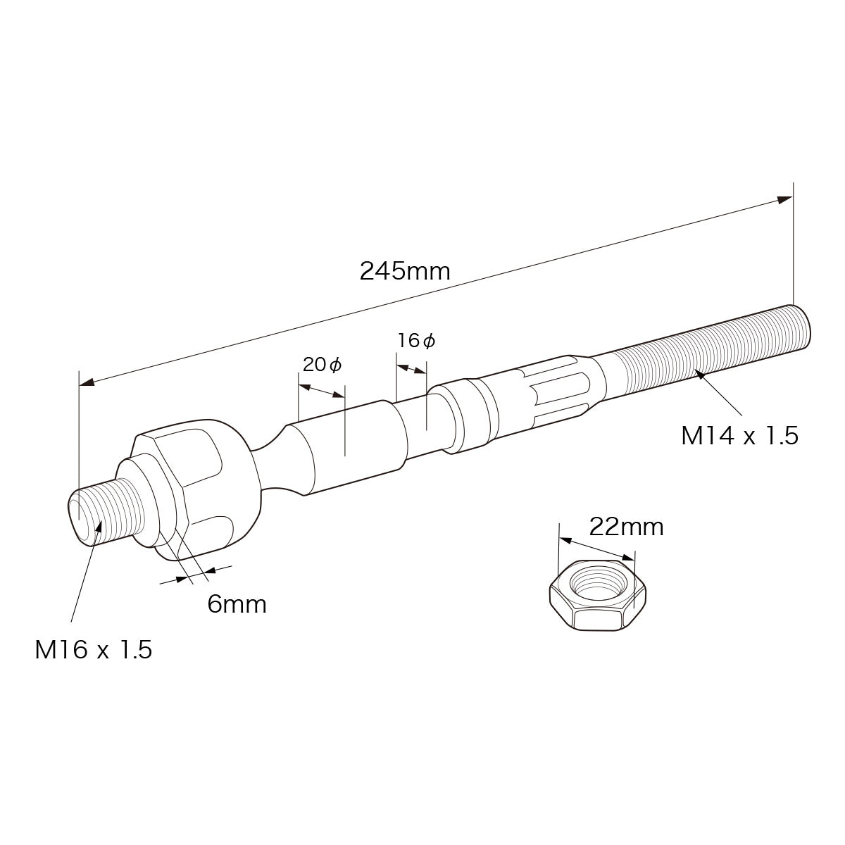 D-Max Toyota 86 / GR86 / Subaru BRZ D1 Spec Reinforced Tie Rods with Pillow Ball Tie Rod Ends