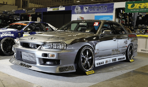 URAS Nissan Skyline R34 (ER34) D1 Spec Rear Wide Fenders (4 Door)