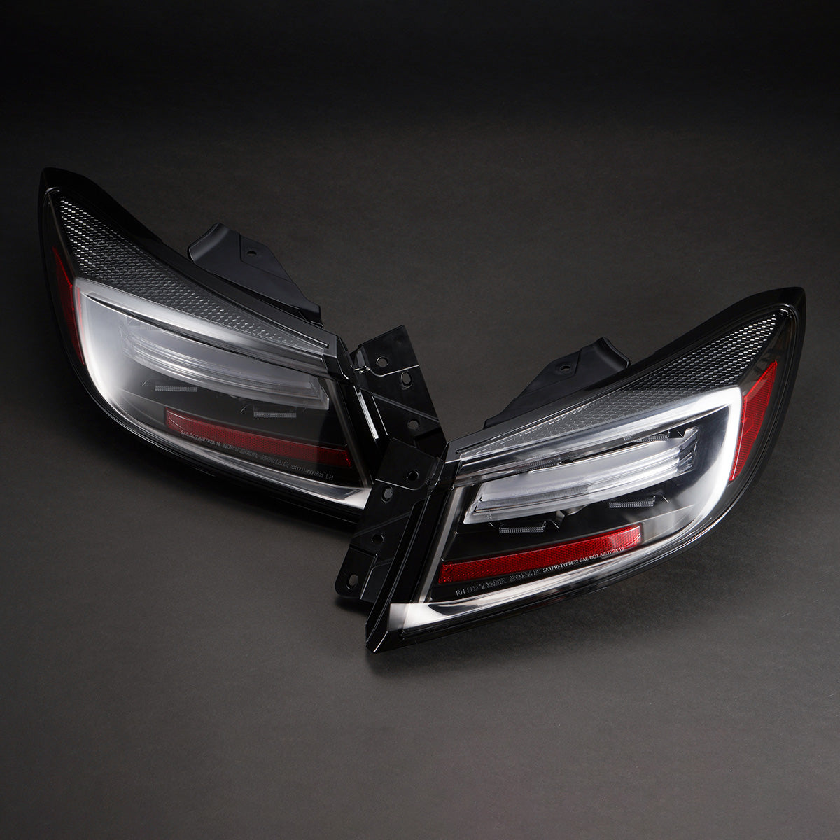 D-Max Toyota GR86 / Subaru BRZ (ZN8 / ZD8) LED Tail Lamps, Sequential Signals (Black)