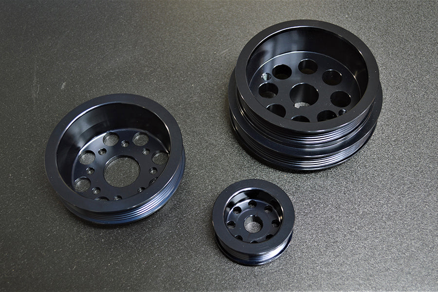 Tec-Art's Toyota Corolla Levin / Trueno (AE86) Factory Diameter Aluminum Pulleys