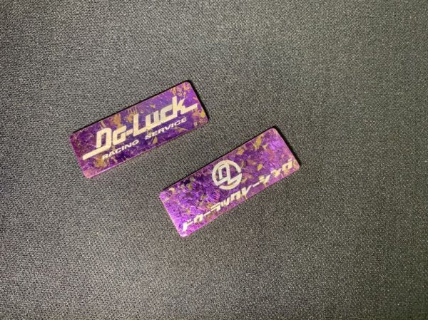 Do-Luck Logo Plate, Purple Crystal