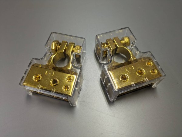 Do-Luck Battery Terminal, D-Terminal, Gold-Plated Set