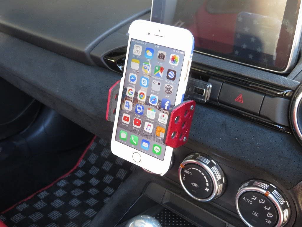 ZOOM ENGINEERING Universal Aluminum Phone Holder H510 (Vent Mount, Ball Joint)