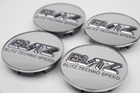 Blitz Technospeed Z1 Reproduction Center Caps *Silver/Black Chrome*