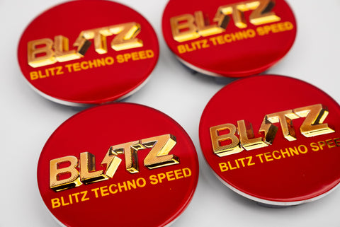 Blitz Technospeed Z1 Reproduction Center Caps *Red/Gold*