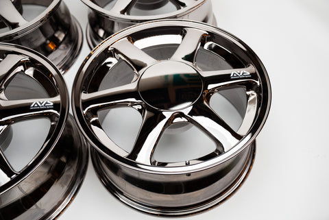 Yokohama AVS VS6 18" 9J +18 (5x114.3) *Triple Black Chrome*