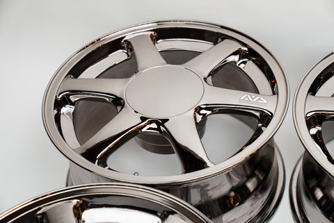 Yokohama AVS VS6 18" 9J +18 (5x114.3) *Triple Black Chrome*