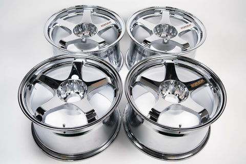 URAS NS-01 17" 9.5J +15 (5x114.3) *Triple Chrome Plated*