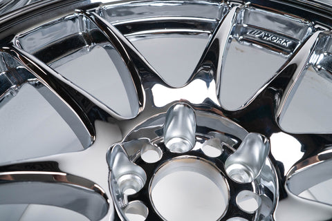 WORK CR Kai 17" 9J +17, 9J +28 (5x114.3) *Triple Chrome Plated*