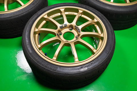 Yokohama Advan RCIII Super Tarmac 17" 7J +45 (4x100) *Bridgestone Potenza RE-71RS Tires Included*