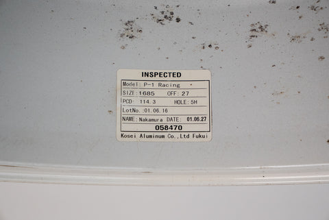 Buddy Club P1 16" 8.5J +37, 8.5J +27 (5x114.3)