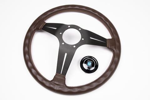 350mm Nardi Classic Deep Corn *Brown Leather*