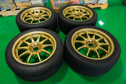 Volk Racing CE28N 17” 9J +43 (5x100) *ADVAN A052 Tires Included*