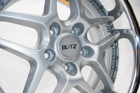 Blitz BRW 03 Reproduction Center Caps *Silver/Chrome*