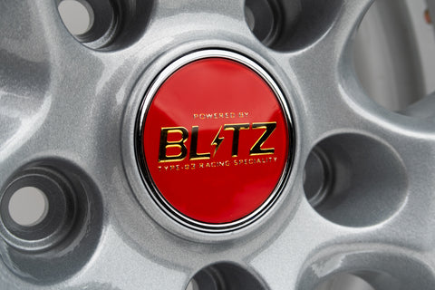 Blitz BRW 03 Reproduction Center Caps *Red/Gold/Chrome*
