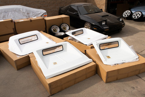 GROUND EFFECT Inverted Hatch for 180SX, RX7, Fairlady Z, Celica, etc.