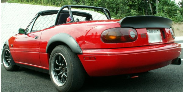 Jet Stream Mazda Roadster (NA6 / NA8) Duck Tail Spoiler T-2 (FRP, Black Gel Coat)