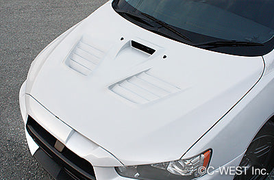 C-WEST Mitsubishi Lancer Evolution X (CZ4A) Aero Bonnet