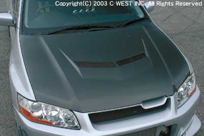 C-WEST Mitsubishi Lancer Evolution VII (CT9A) Aero Bonnet