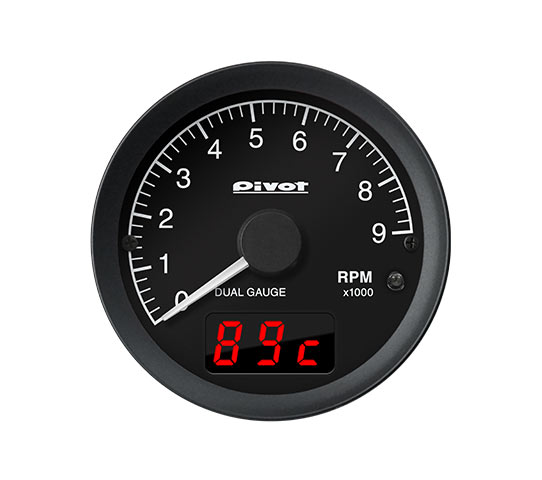 PIVOT DUAL GAUGE RS Tachometer DRS-T (60mm, Wired)