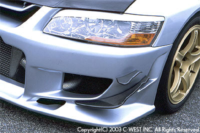 C-WEST Mitsubishi Lancer Evolution VIII-IX (CT9A) Front Canards (Pair)