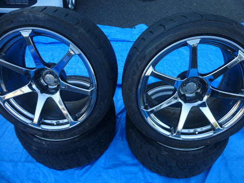 Yokohama AVS Model T7 (5x114.3) 18x10 +15 Pair