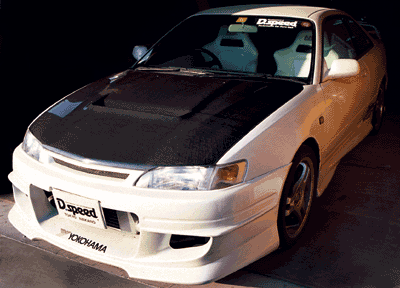 D.speed Toyota Corolla Levin (AE101 / AE111) Hell Cat Aero Bonnet (Carbon)