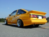 J Blood Toyota Corolla Levin (AE86) Rear Under Spoiler (Kouki, Pair)