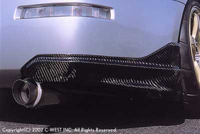 C-WEST Nissan Fairlady Z (Z33) Rear Under Fins