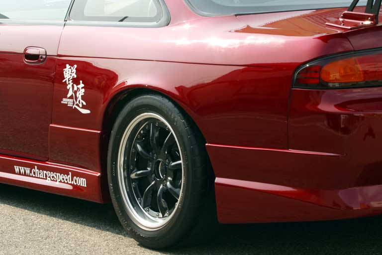 CHARGESPEED Nissan Silvia S14 to S15 Conversion Rear Fenders (All Models 50mm Wider per Side)