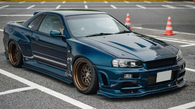 URAS Nissan Skyline R34 (ER34) Super Wide Body Kit (2 Door)