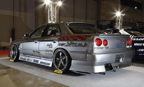 URAS Nissan Skyline R34 (ER34) Haridashi Front Bumper Canards