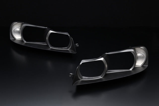Wise Square Nissan Skyline R34 Headlight Inner Covers (Pair, Kouki)
