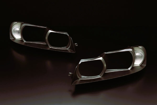 Wise Square Nissan Skyline R34 Headlight Inner Covers (Pair, Zenki)