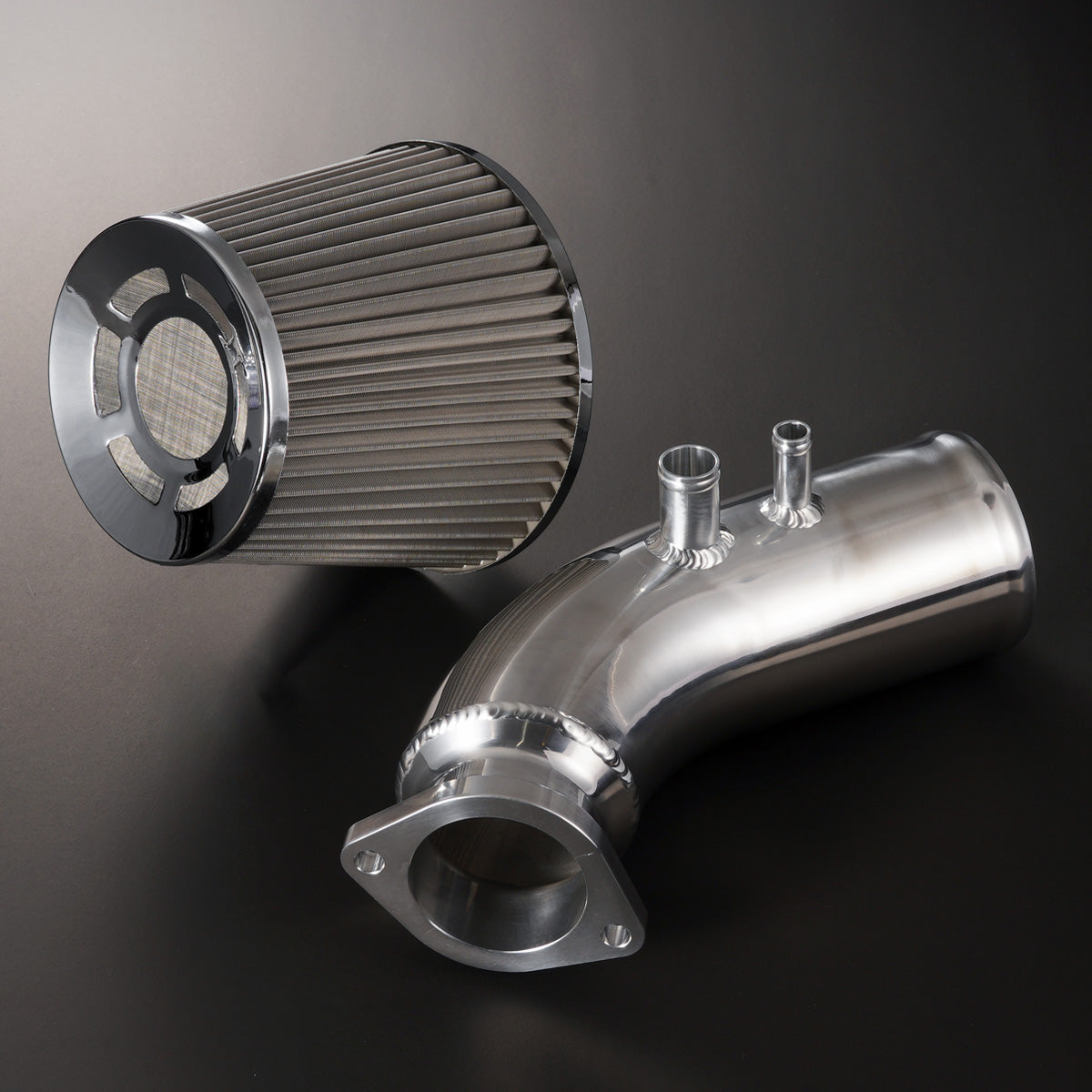 D-Max Toyota Mark 2 / Chaser / Cresta (JZX90 / JZX100) MAX POWER Air Cleaner (Stainless) with Direct Suction Pipe