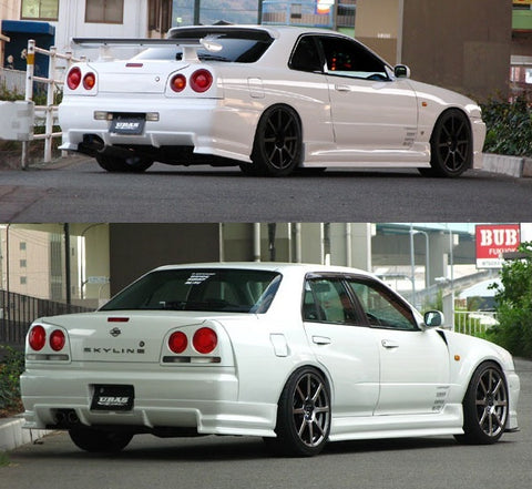 URAS Nissan Skyline R34 (ER34) Type R Rear Half Spoiler (4 Door)