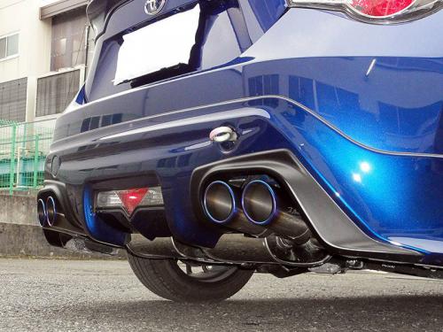 R Magic Toyota 86 / Subaru BRZ (ZN6 / ZC6) Tuned Silencer with Quad Titanium Slash Cut Tails