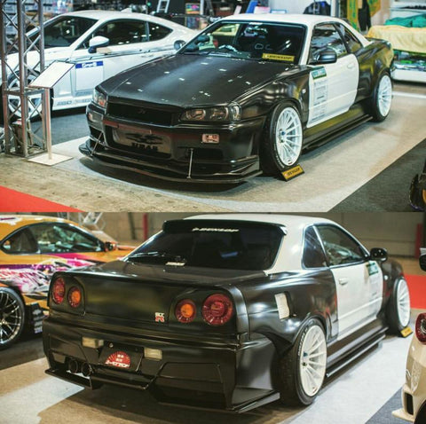 URAS Nissan Skyline R34 (ER34) Type RR Side Skirts (2 Door)