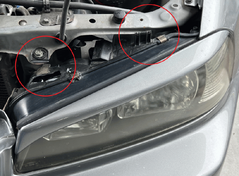 URAS Nissan Skyline R34 (ER34) Headlight Repair Stays