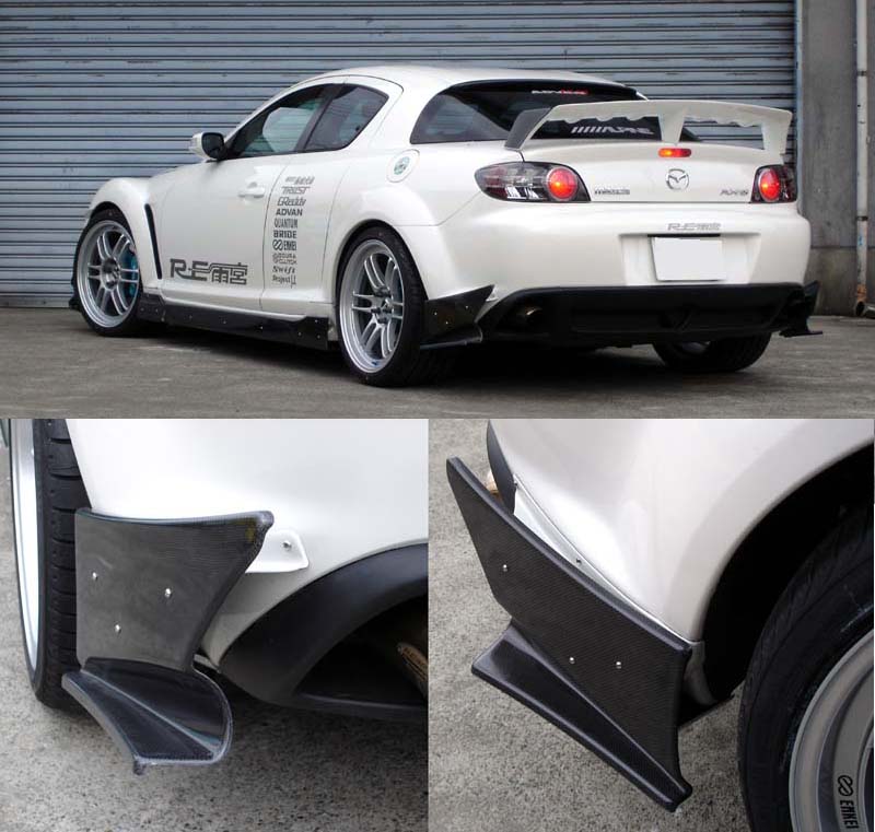 RE Amemiya RX-8 Bowtech Side Spoiler