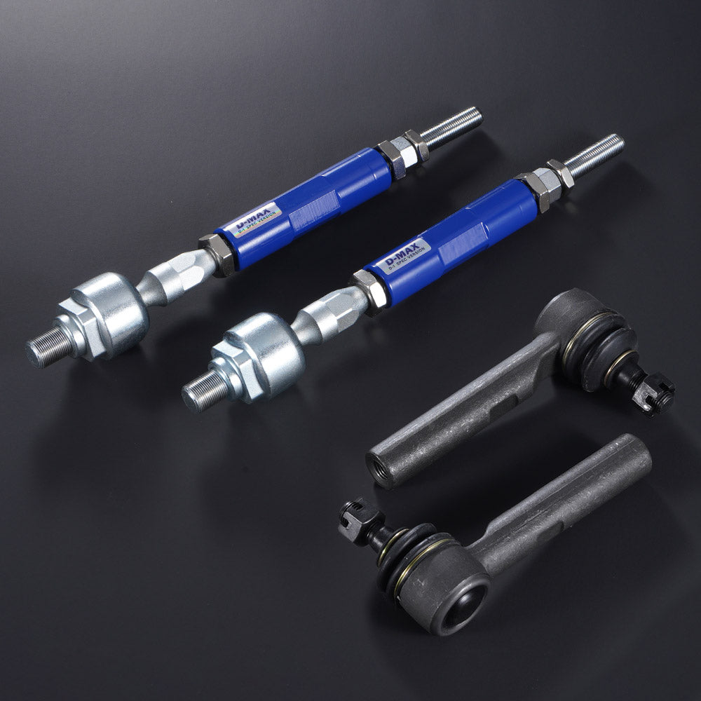 D-Max Nissan SR20DET (S13 / S14 / S15 / 180SX) D1 Spec Reinforced Tie Rods Type R with Ball Joint Tie Rod Ends (30mm Extended)