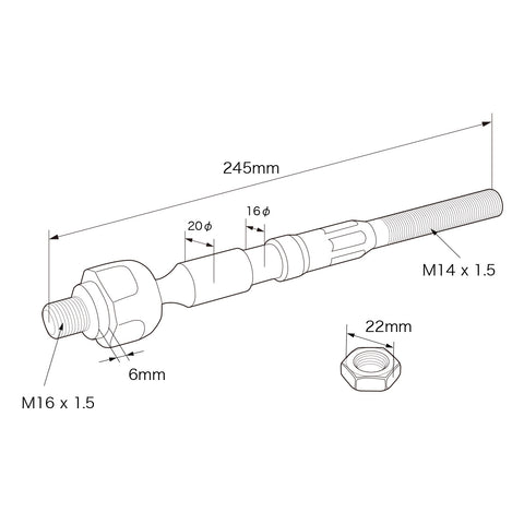 D-Max Toyota 86 / GR86 / Subaru BRZ D1 Spec Reinforced Tie Rods with Pillow Ball Tie Rod Ends