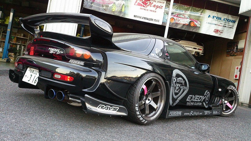 R Magic Mazda RX-7 (FD3S) RE Quarter Wide Rear Fenders (N1 Rear Bumper)