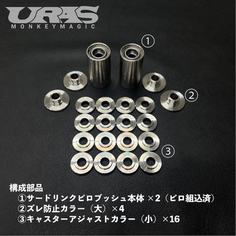 URAS Nissan Skyline R33 / R34 Third Link Pillow Bushings