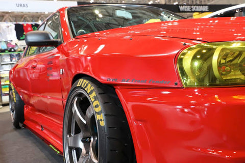 URAS Nissan Skyline R34 (ER34) Type RZ Front and Rear Fender Set (4 Door)