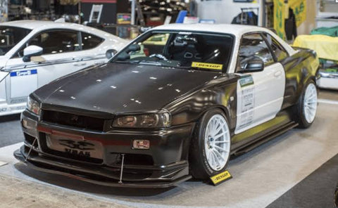 URAS Nissan Skyline R34 (ER34) Type RR Rear Fenders (+80mm, 2 Door)