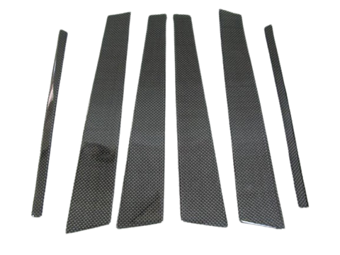 URAS Nissan Skyline R34 (ER34) Carbon Pillar Covers (2 Door)