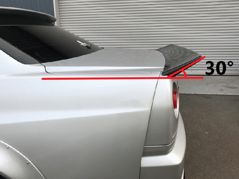 URAS Nissan Skyline R34 (ER34) Vertical Tail Fins (4 Door)