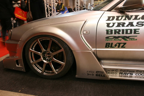 URAS Nissan Skyline R34 (ER34) Type GT 8-Piece Fender Kit (4 Door)