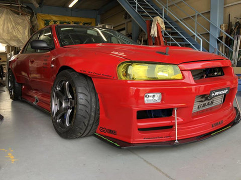 URAS Nissan Skyline R34 (ER34) Type RZ Front Fenders (+75mm)